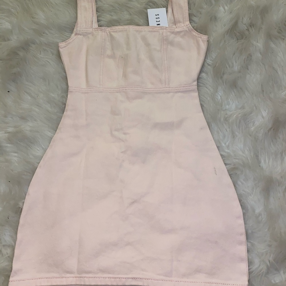 Pink mini dress